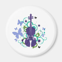 Conception de violon de ciel magnets pour réfrigérateur