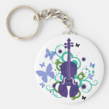 Conception de violon de ciel porte-clef