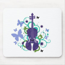 Conception de violon de ciel tapis de souris