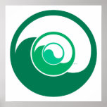 Conception de Yin Yang Affiche