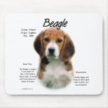 Conception d'histoire de beagle tapis de souris