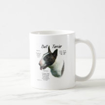 Conception d'histoire de bull-terrier (coloré) tasse à café
