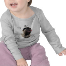 Conception d'histoire de carlin t-shirt