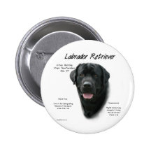 Conception d'histoire de labrador retriever (noir) badge
