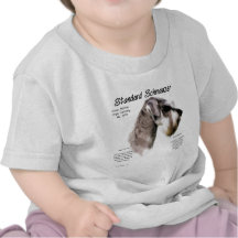 Conception d'histoire de Schnauzer standard T-shirts
