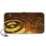conception d'ondulation de l'or 3d pour iPod Haut-parleur