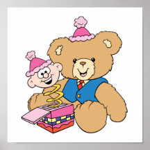 conception d'ours de nounours de Jack in the Box Poster