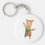 Conception drôle de porc porte-clefs