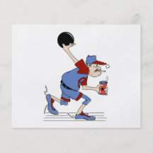 conception drôle d'humour de bowling de lanceur de tract personnalisé