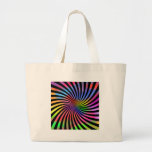 Conception en spirale colorée : sac en toile