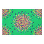 Conception en spirale de fleur d'arc-en-ciel - arr toile tendue