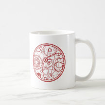 Conception étrangère rouge mugs