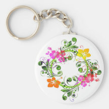 Conception florale 01 porte-clefs