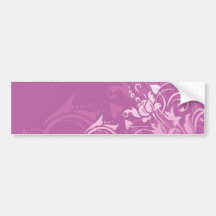 conception florale de remous assez rose autocollants pour voiture