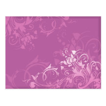 conception florale de remous assez rose cartes postales