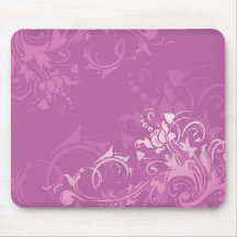 conception florale de remous assez rose tapis de souris