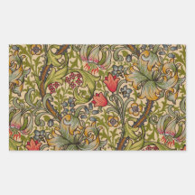 Conception florale d'or vintage William Morris de  Adhésifs