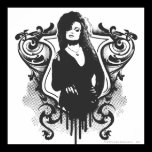Conception foncée d'arts de Bellatrix Lestrange posters