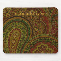 Conception française Mousepad de Paisley de pays Tapis De Souris