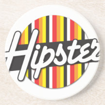 Conception géniale de rockabilly de hanche de hipp dessous de verres