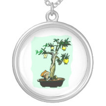 Conception graphique d'image de bonsaïs de fruit f pendentifs personnalisés