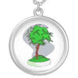 Conception graphique d'image de jeunes bonsaïs dro pendentifs