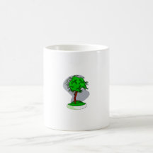 Conception graphique d'image de jeunes bonsaïs dro tasse