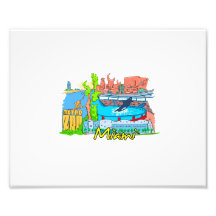 conception graphique travel.png de ville de Miami  Art Photographique