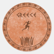 conception grecque de cercle adhésif