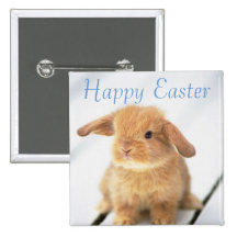 Conception heureuse de Pâques de lapin mignon de b Badges Avec Agrafe
