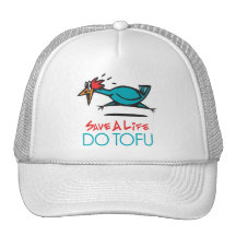 Conception humoristique de tofu casquette de camionneur