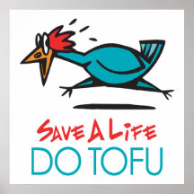 Conception humoristique de tofu posters