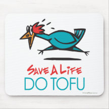 Conception humoristique de tofu tapis de souris