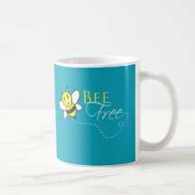 Conception inspirée libre d'abeille mug