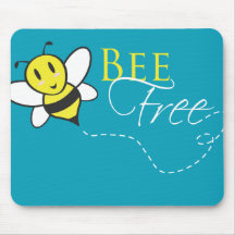 Conception inspirée libre d'abeille tapis de souris