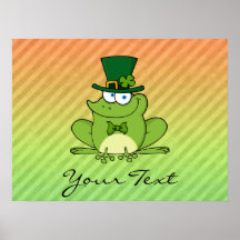 Conception irlandaise de grenouille affiches