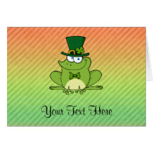 Conception irlandaise de grenouille carte