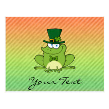Conception irlandaise de grenouille cartes postales