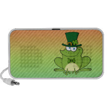 Conception irlandaise de grenouille haut-parleurs notebook
