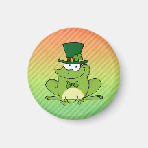 Conception irlandaise de grenouille aimants pour réfrigérateur