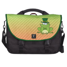 Conception irlandaise de grenouille sacoche ordinateur portable