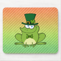 Conception irlandaise de grenouille tapis de souris