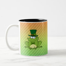 Conception irlandaise de grenouille tasse à café