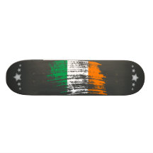 Conception irlandaise fraîche de drapeau plateaux de skateboards