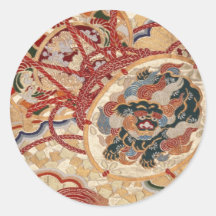 Conception japonaise traditionnelle de tissu autocollants