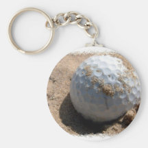Conception Keychain de mine de sable de golf Porte-clefs