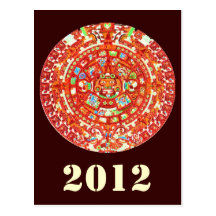 Conception maya du calendrier 2012 cartes postales