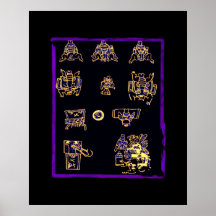 Conception maya fraîche posters