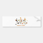 Conception mignonne de feuille d'automne ! autocollant pour voiture