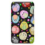 Conception mignonne de hiboux et de fleurs de band coque iPod touch Case-Mate